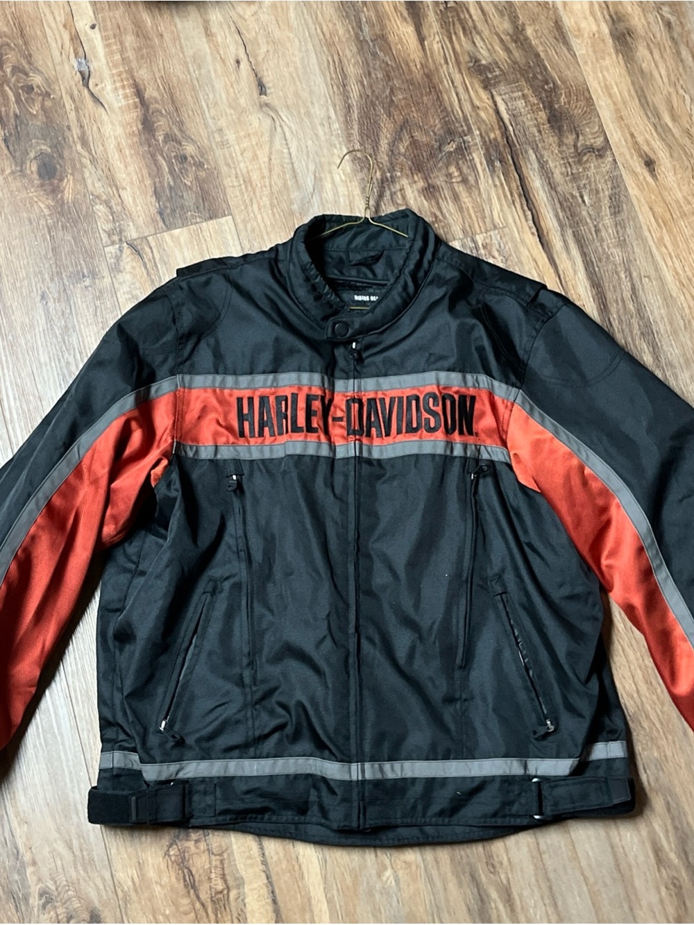 Harley-Davidson Black and Red Performance Motorcycle Jacket